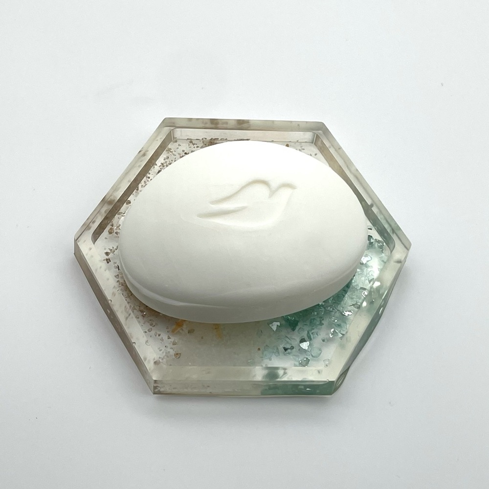 Handmade Beach Themed Resin Soap Dish 🧼